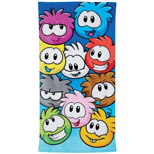 Club Penguin Printed Beach Towel Bath Kids Brand New Gift