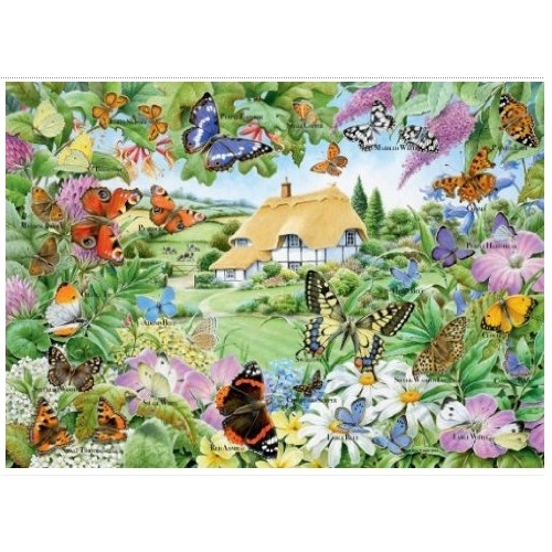 Butterfly Garden 1000 Piece Jigsaw Puzzle Game Gift New