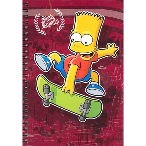 BART SIMPSON SKATE A5 NOTEBOOK SPIRAL LINED 100 PAGES 5012128189425 