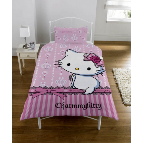 Charmmy Kitty Hello Kitty Panel Single Bed Duvet Quilt Cover Set Brand