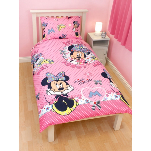  Mouse Shopaholic Rotary Single Bed Duvet Quilt Cover Set Gift